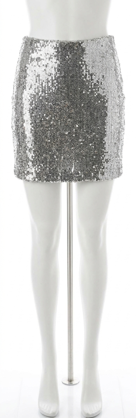 NEW BY TOGETHER juliet sequined skirt in charcoal